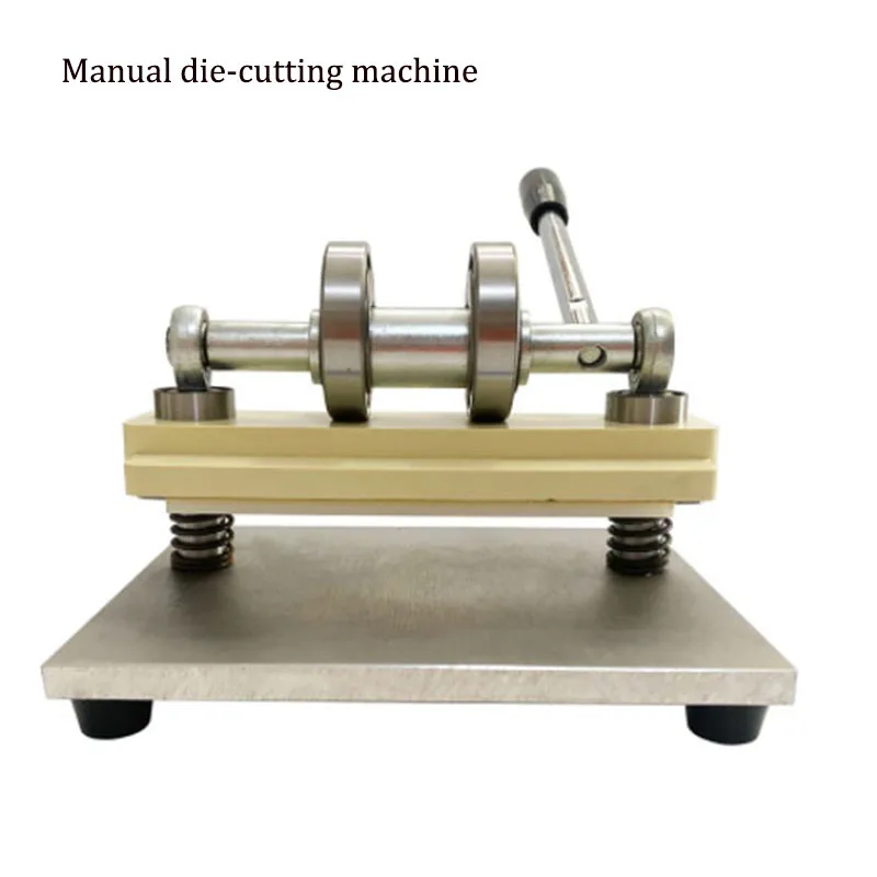 Ручной штамповочный пресс с двойным колесом ручная машина для резки кожи резак