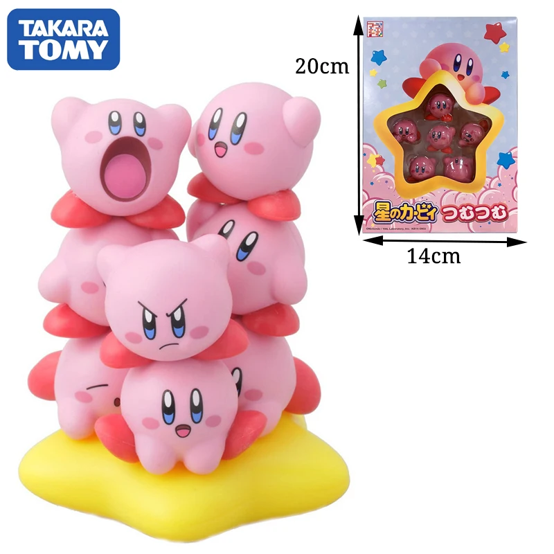 10 teile/satz Spiel Figuren Mini Kawaii Kirby Sammlung Jungen Mädchen Kinder Spielzeug Nette Modell Kuchen Ornament Puppe Anime Zubehör Geschenk