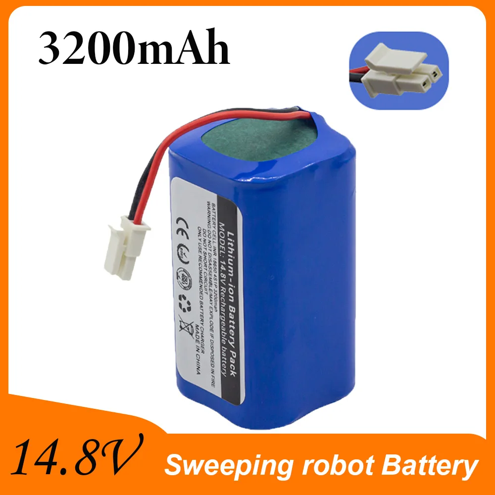 

14.8V 3200mAh Sweeping Robot Battery Replace for Polaris Imbegat BG800 Sweeper 14.4v 2.6Ah Rechargeable Battery Li Lon Battery