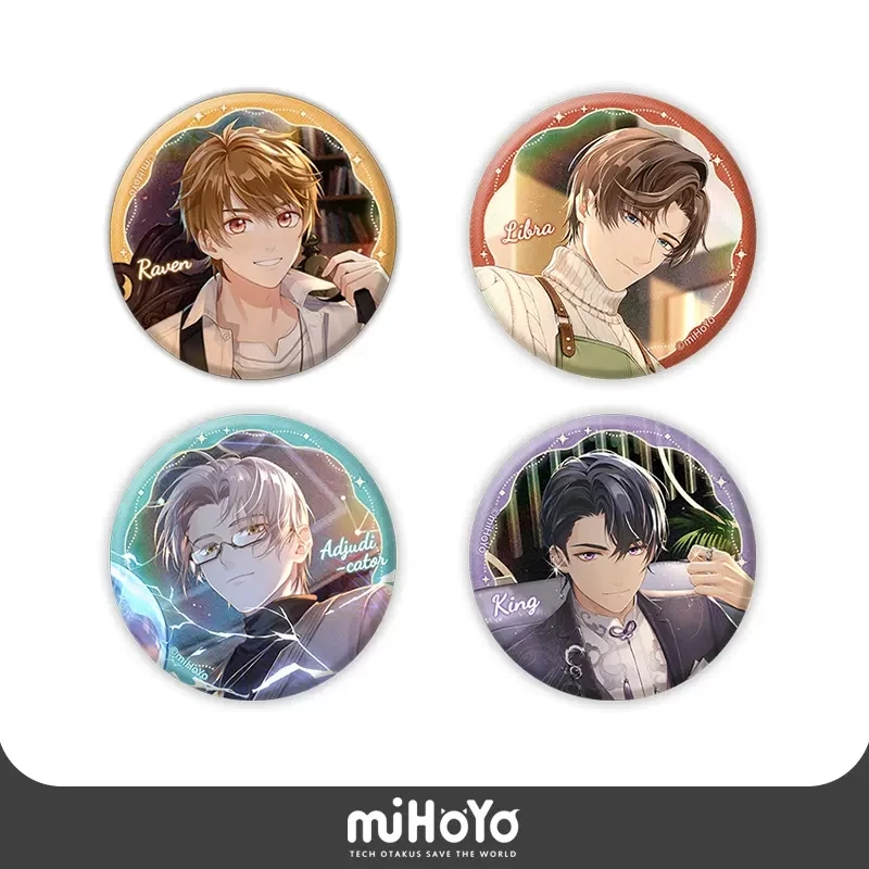 

MiHoYo/TEARS OF THEMIS RAVEN LIBRA ADJUDICTOR KING Tinplate Badge Diameter 58mm Cosplay Anime Accessories 2023 Official Preorder