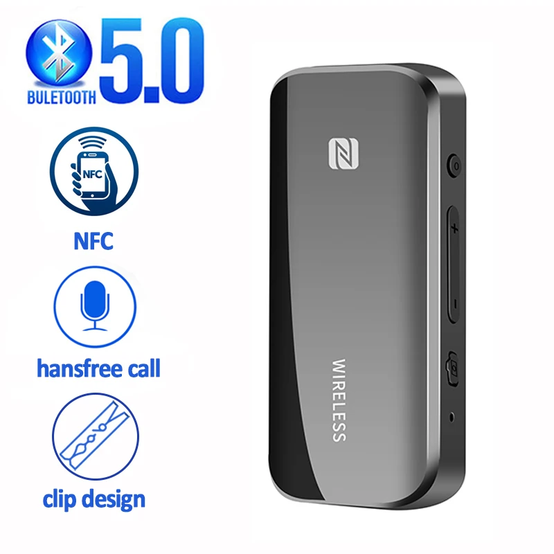 Bluetooth 5 0 приемник-передатчик NFC TF-карта EDR Беспроводной адаптер ключ 3 мм AUX для ТВ
