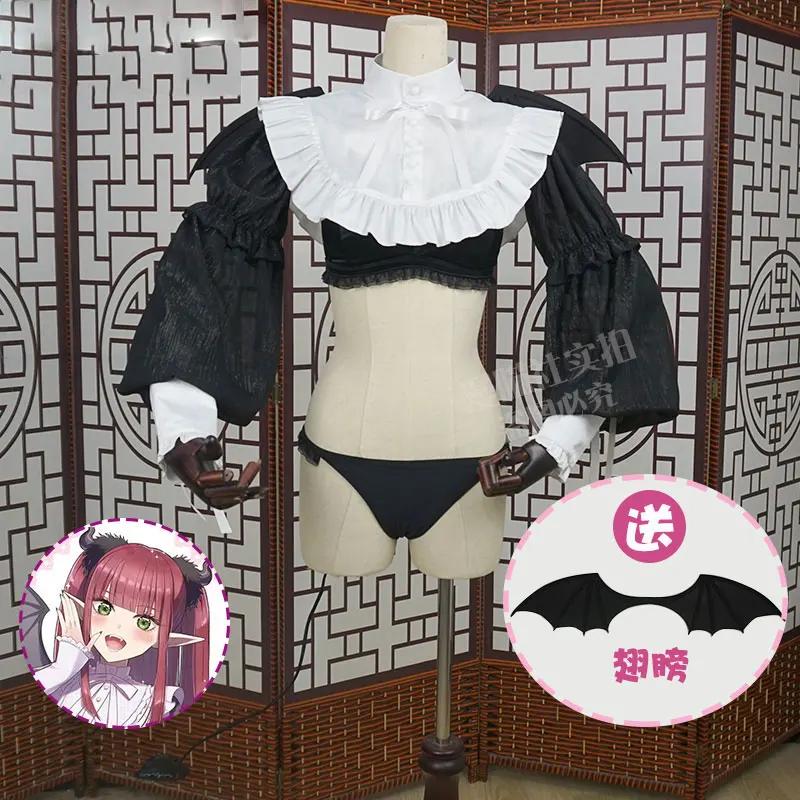 

COSLEE [искусственная кожа] аниме мой костюм любимый Марин Китагава Косплей Костюм Маленький Дьявол нижнее белье Хэллоуин для ролевых игр одежда