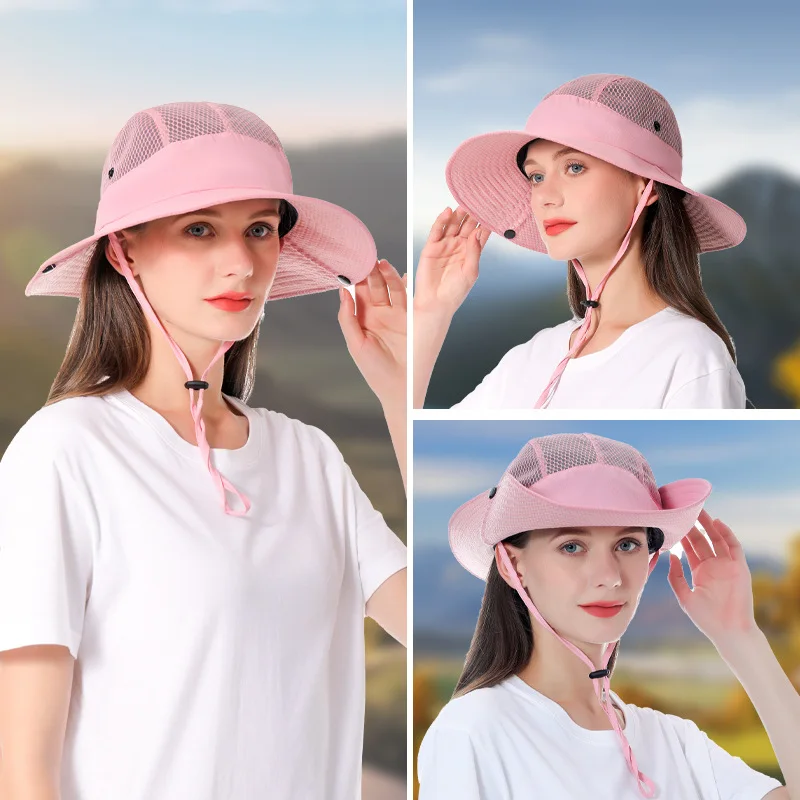 Men And Women Basin Outdoor Sun Hat Outdoor Fishing Hat Sunscreen Cap Breathable Fisherman Cap By Bike