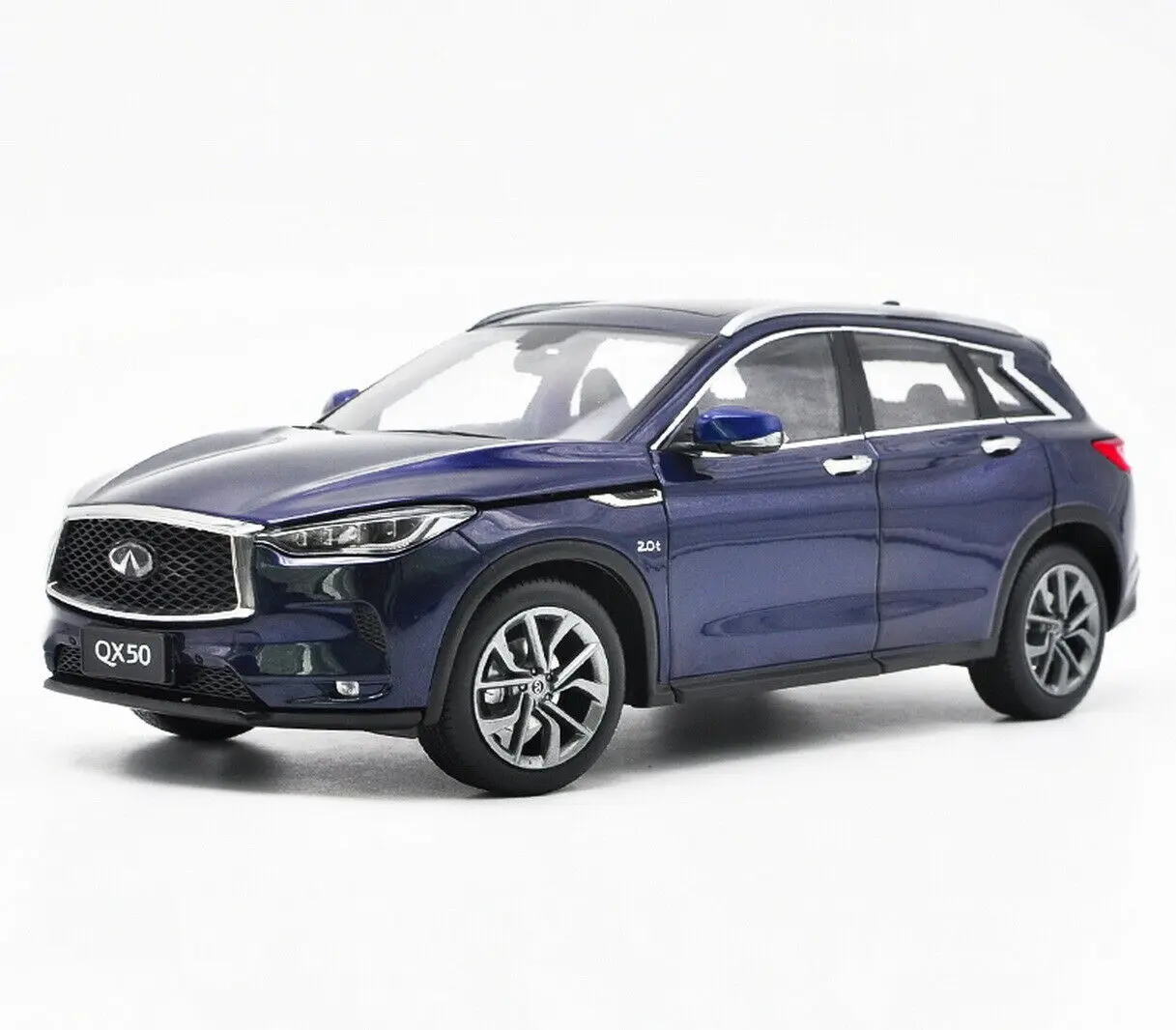 

1/18 For Infiniti QX50 2018 SUV Diecast Car Model Toys Hobby Gifts Collection Display Blue/Gray Ornaments