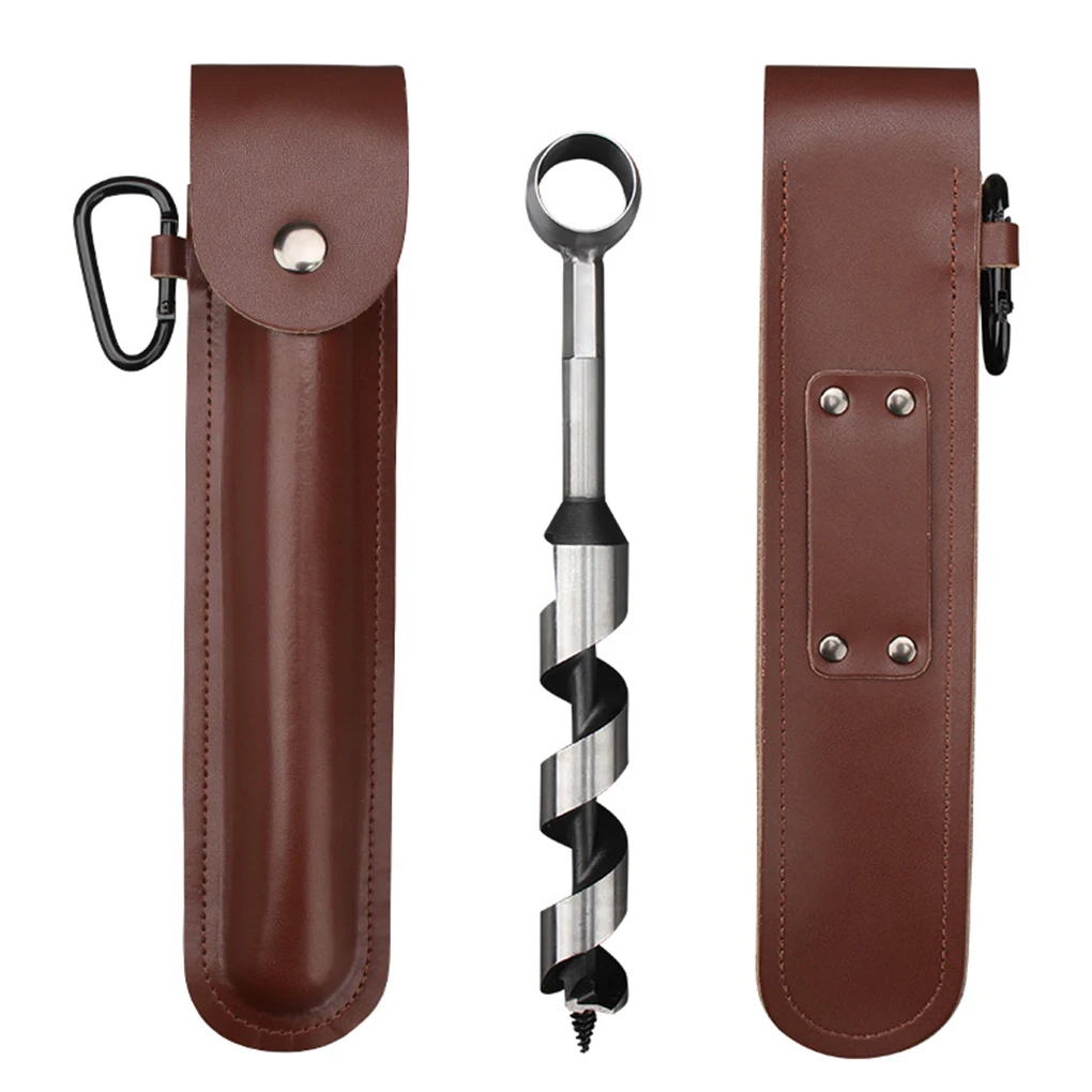 

Wood Drill Peg with Case Woodworking Hand Wrench Tool Survival Gear