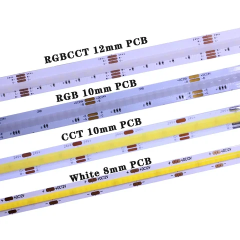 Светодиодная лента Taslauk RGB RGBCCT CCT COB 12В 24В