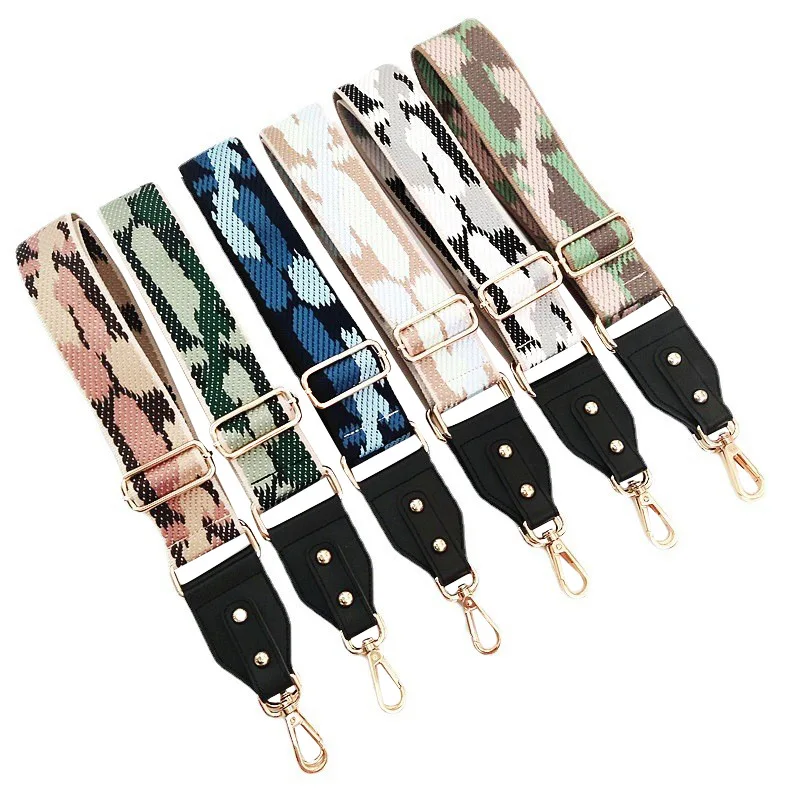 

Clash Color Bag Strap Handbag Belt Wide Shoulder Bag Strap Replacement Strap Accessory Bag Part Adjustable Belt for Bags 120cm