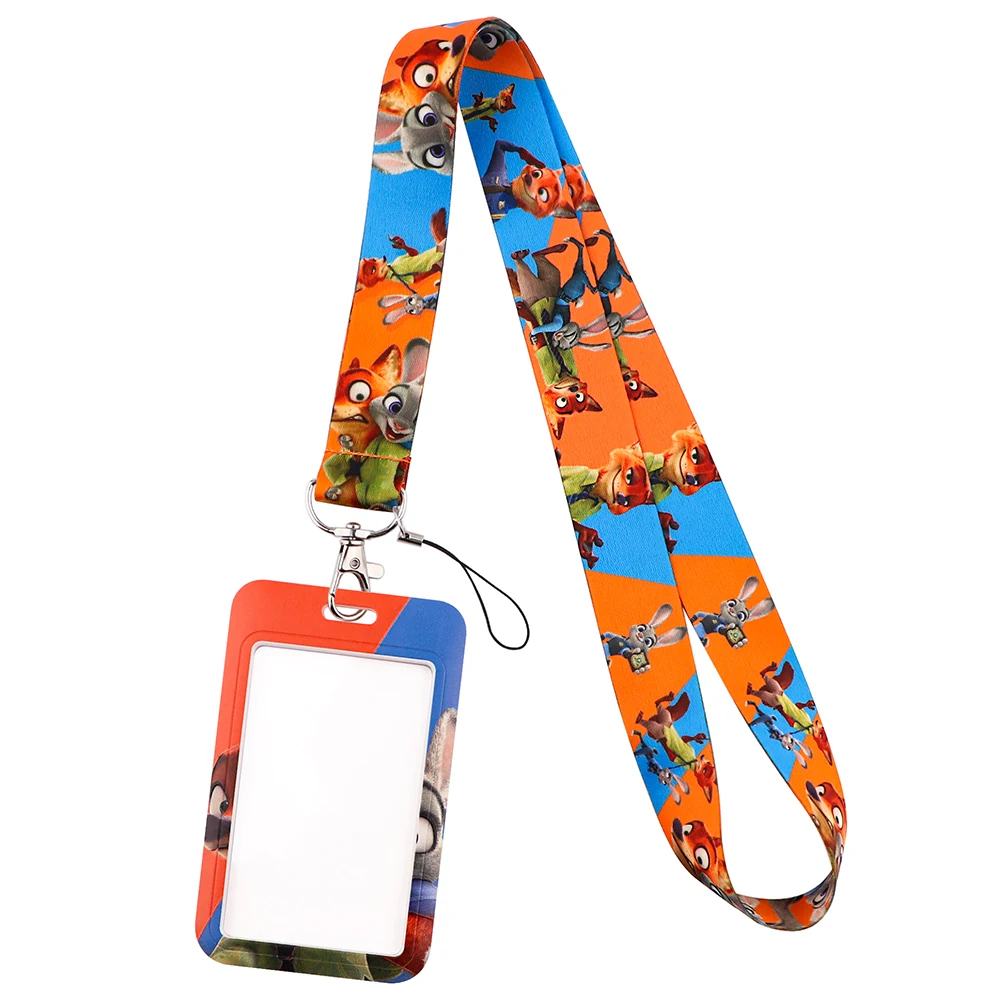 YQ978 шнурок с изображением зверополис мультяшный кролик лиса животное