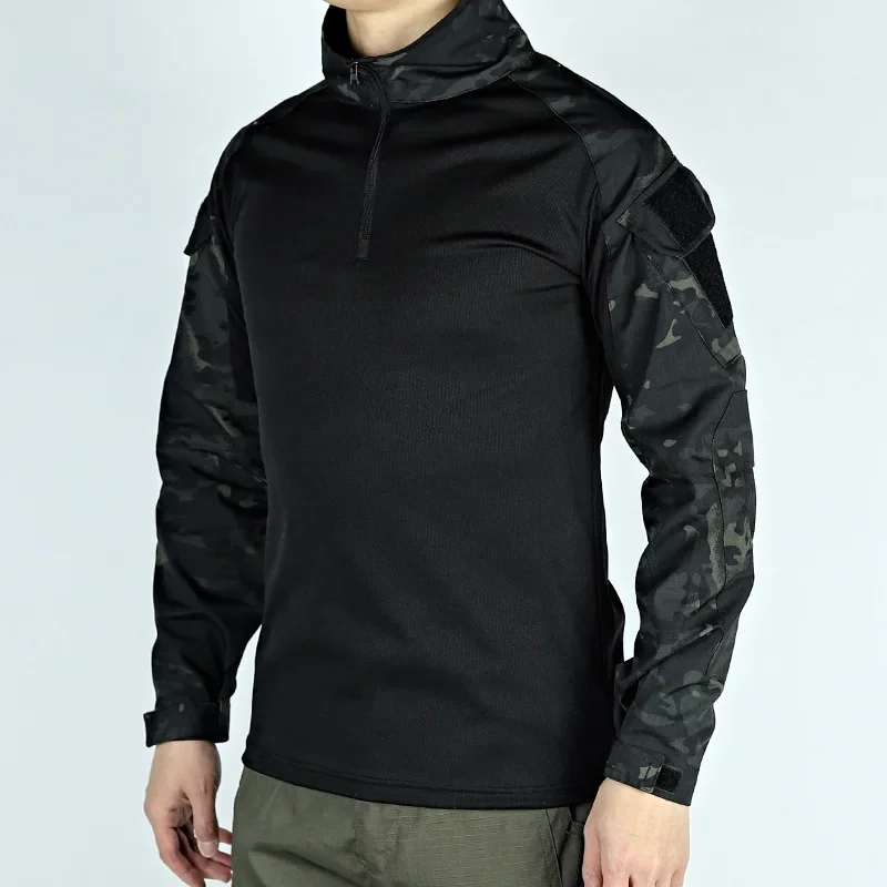 Военная футболка с длинным рукавом боевая рубашка тактическая одежда дышащая