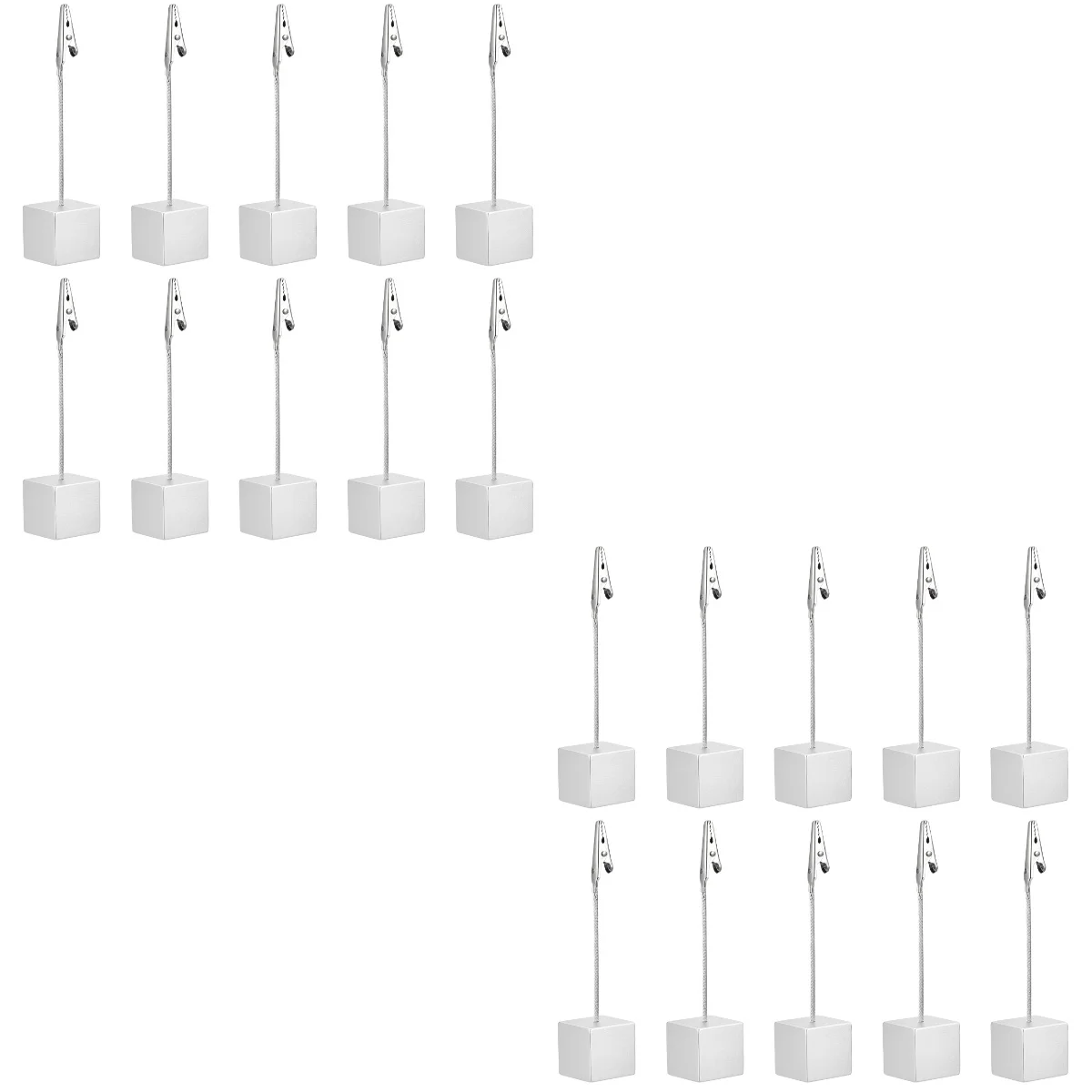 

2pcs 10pcs Cube Base Memo Photo Holder Paper Note Clip )