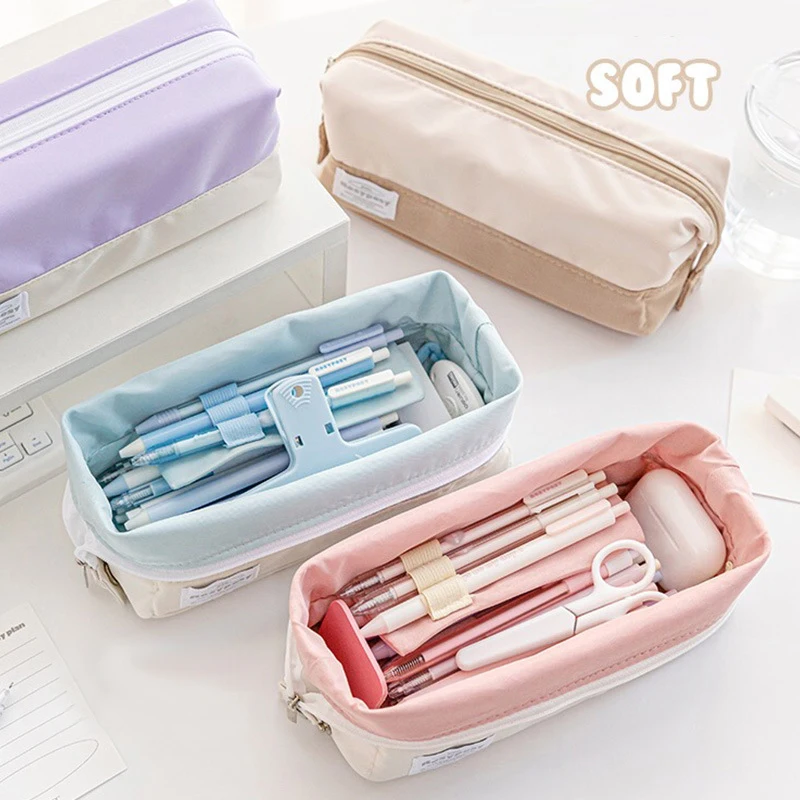 Cases Large Capacity Cute Bag Pouch Back To School Holsters For Girls Korean Stationery