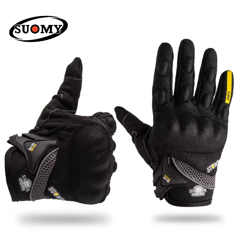 

NEW2023 SUOMY Motorcycle riding gloves motorcycle gloves fit for Yamaha BMW Full finger motocross motorbike gloves luvas da mot