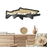 wooden fish desktop ornament wood animal cartoon ornaments wooden creative ocean animal decor perfect for table decor rustic