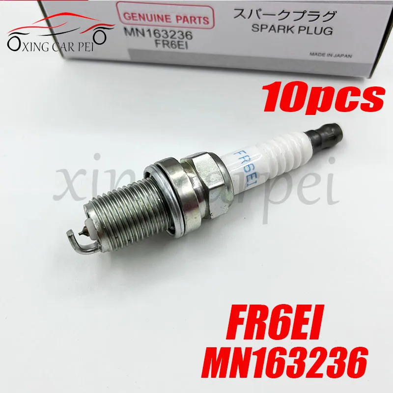 Высококачественная иридиевая Свеча зажигания MN163236 FR6EI 2687 для Mitsubishi Lancer VIII 1.8L Outlander II 2,4 Outlander III 2,0 ASX 10 шт.