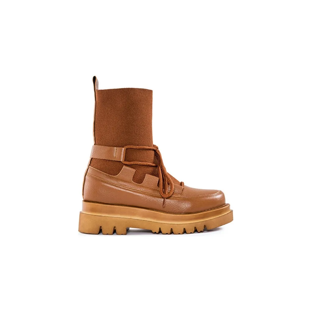 

Dorlie Morella Flat Boots-Tan