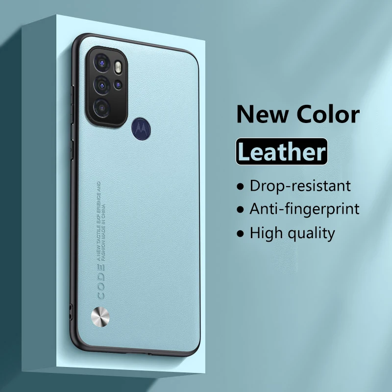 Кожаный чехол для Motorola Moto G60S матовый Силиконовый защитный из углеродного волокна