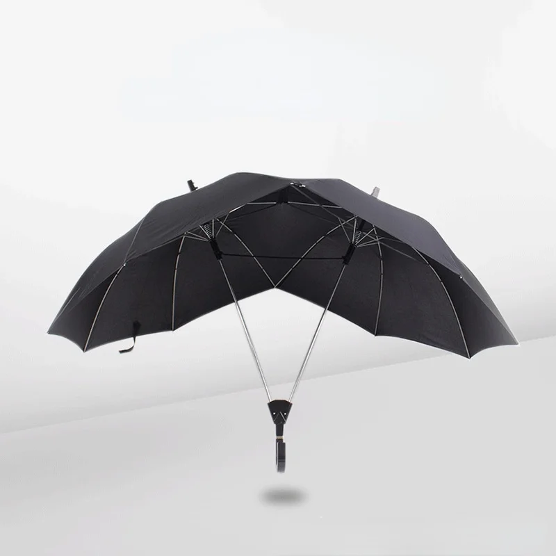 Super cool couple double umbrella top pole conjoined Japanese and Korean fashion sunny |