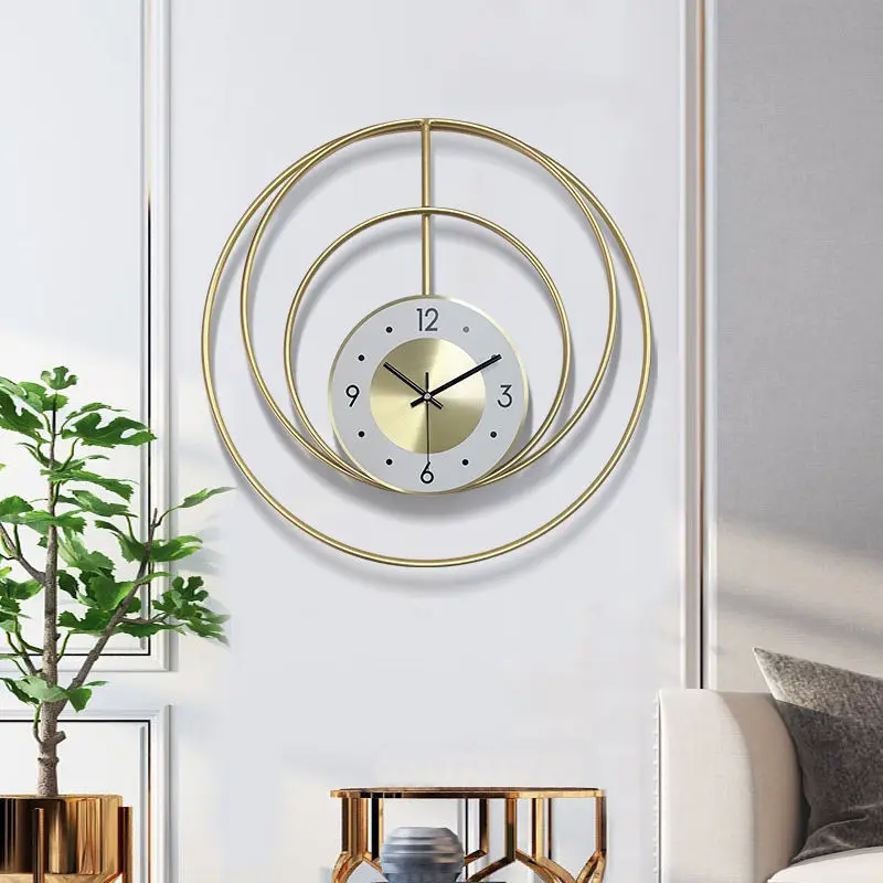 Роскошные Большие настенные минималистичные необычные креативные часы в