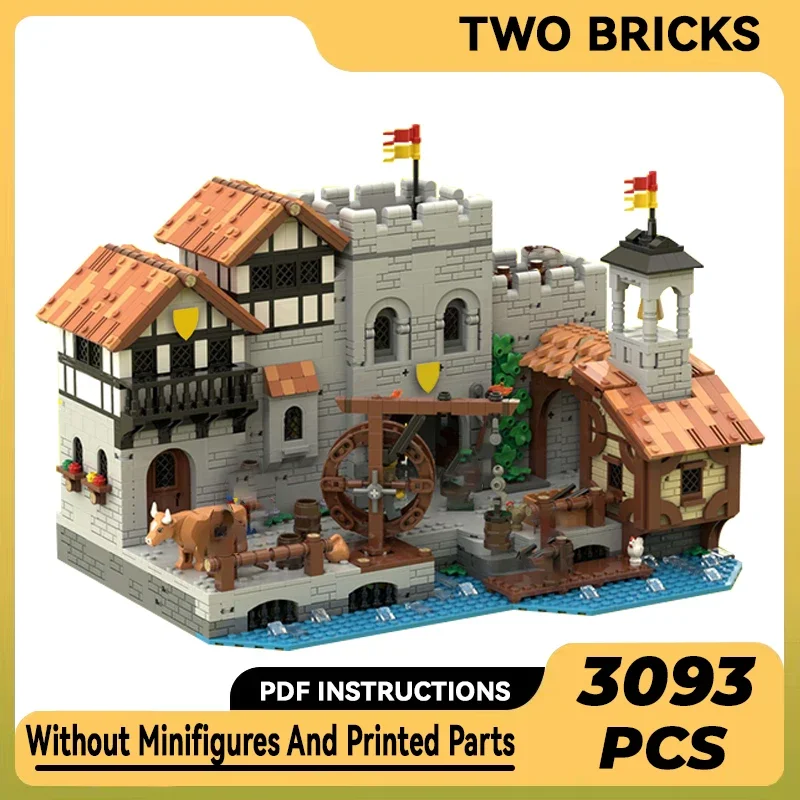 Модель средневекового замка Moc Строительные кирпичи технология расположения