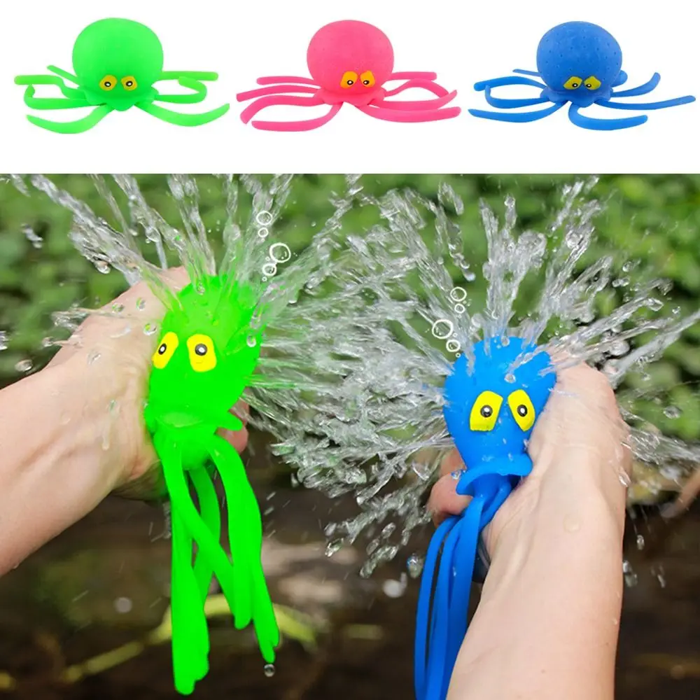 

New Holiday Gift Creative Bath Toys Sensory Stress Relief Toys Octopus Water Balls For Kids