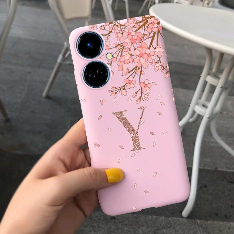 Чехол для Tecno Camon 19 Pro Женский милый чехол с короной и надписью мягкий из ТПУ Neo Camon19