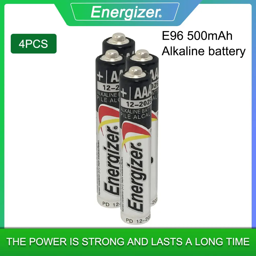 

4PCS Energizer AAAA Alkaline Battery LR61 AM6 1.5V Batteries E96 LR8D425 MN2500 MX2500 4A For Bluetooth Earphone Alarm Clock