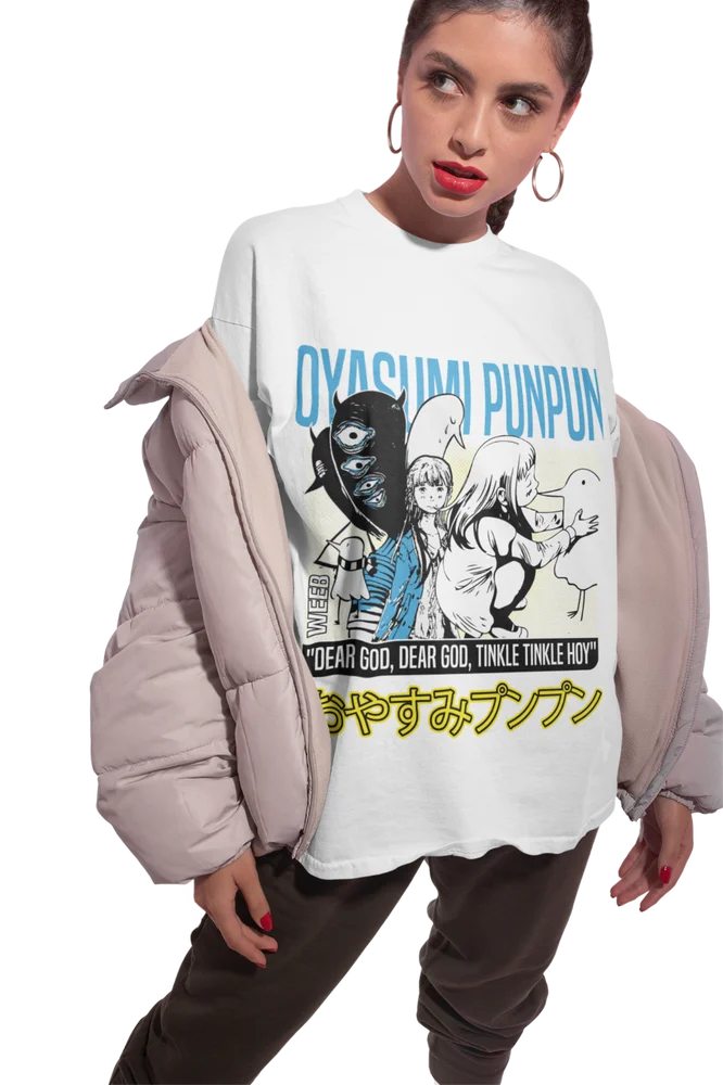 Oyasumi футболка с надписью прочная ночь майка Аниме Aiko Tanaka рубашка манга все