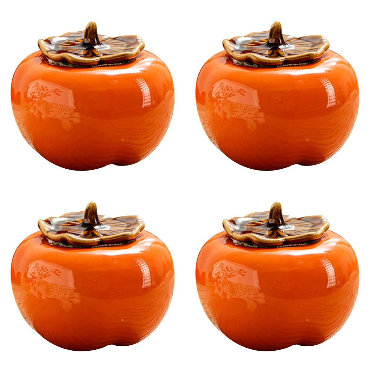 

4pcs Elegant Hand-made Aroma Persimmon Design Atmosphere Decoration Prop