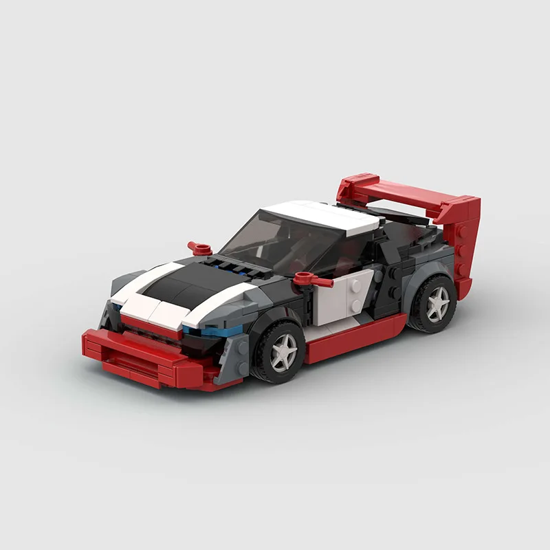 Фото Конструктор Hoonitron: гоночный спорткар, совместимый с Lego, мелкие детали, развивающий, для детей №1