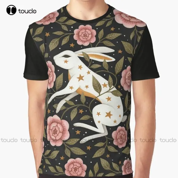 

Спутанная футболка с изображением кролика, персонализированная футболка с изображением подростка, унисекс, цифровая печать, фотография, фотосессия, уличная одежда