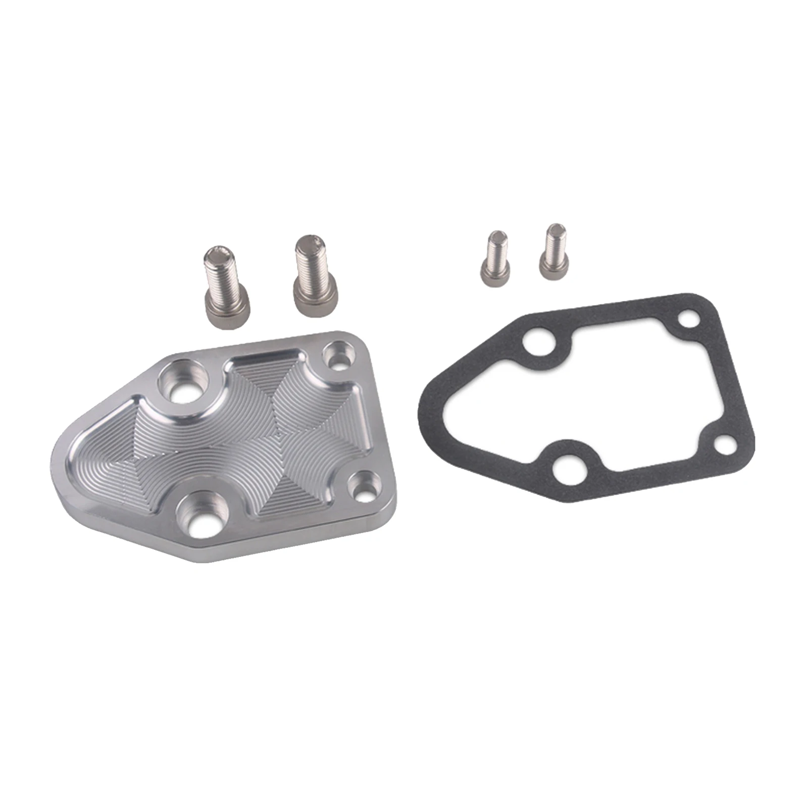 

Aluminum Fuel Pump Plate Kit Replacement for CHEVY 283 305 327 350 400