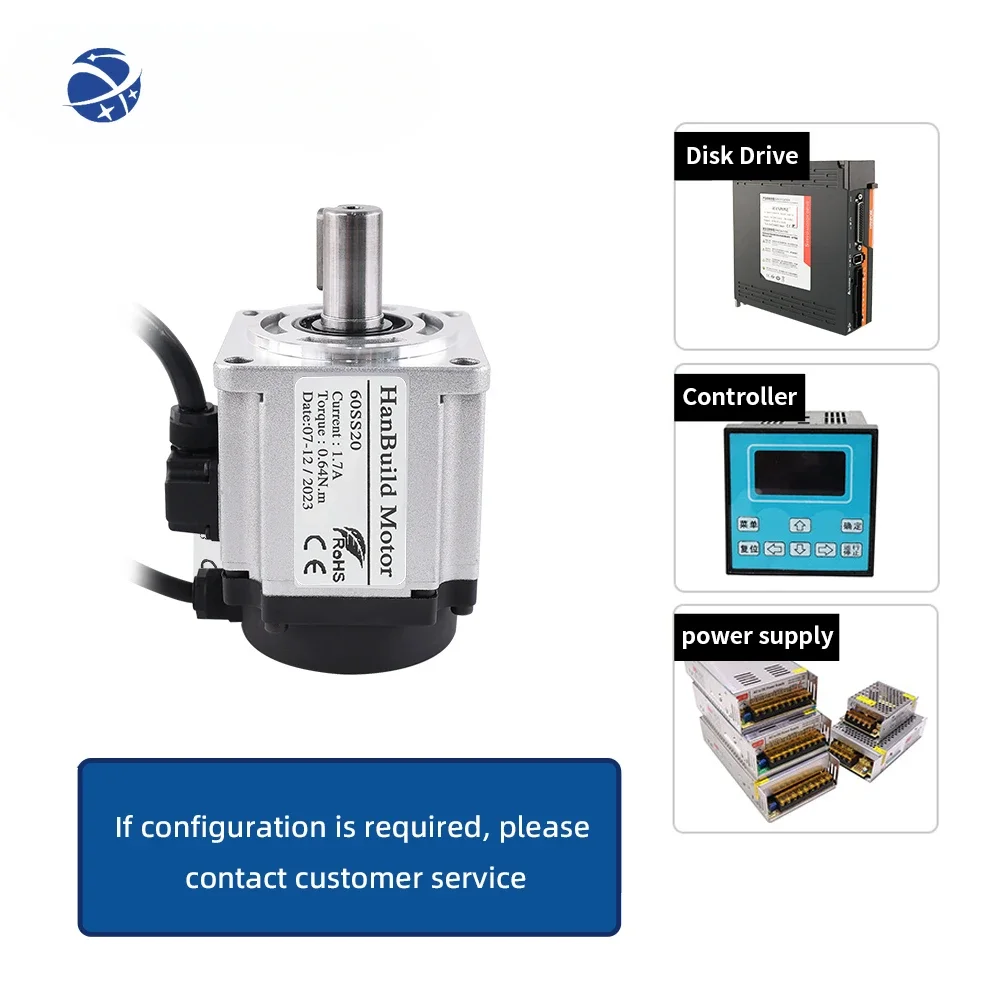 HanBuild 60SS20 0.64N.m 1.5A 3000-6000 об/мин мини-фристор ASD220 220 В робот ЧПУ станок 200 Вт ac