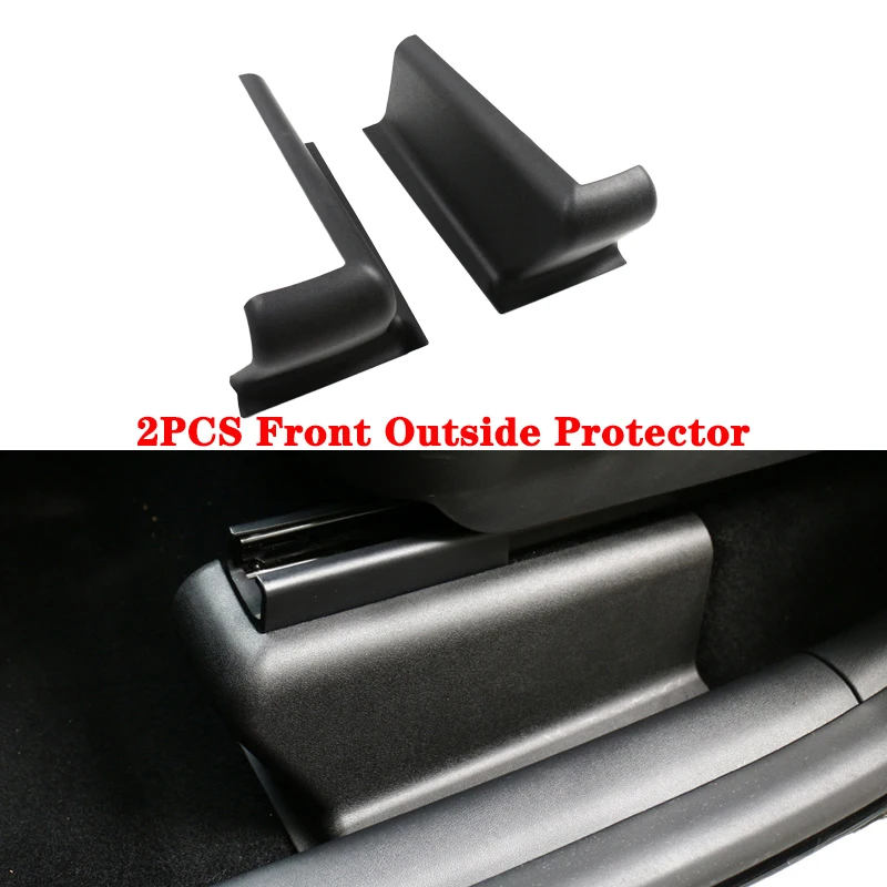 

Для Tesla Model Y 2019-2023 Защитная пленка под сиденьем, накладка на направляющую сиденья из ТПЭ, противоударная базовая крышка сиденья, комплекты угловой пленки