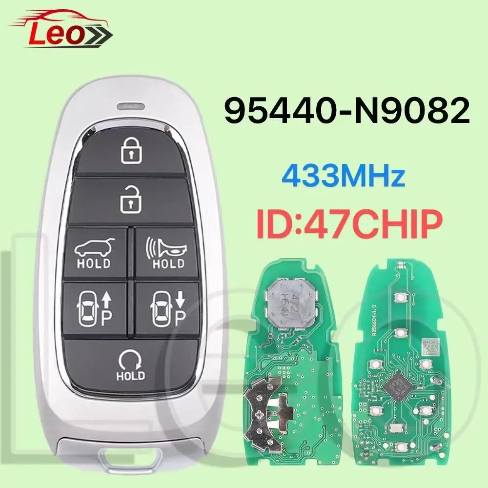 

Leo TQ8-F0B-4F28 95440-N9080/95440-N9010/95440-N9082 433 МГц ID: 47 ЧИП Автомобильный умный дистанционный ключ для Hyundai 2022-2023 Tucson Santa