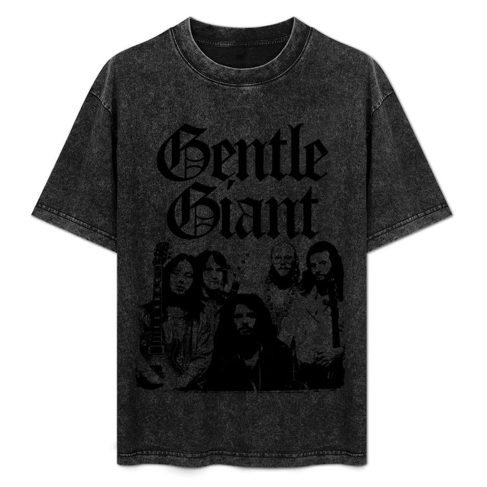 Фото Футболка GENTLE GIANT BAND MERCH, повседневная футболка больших размеров №1