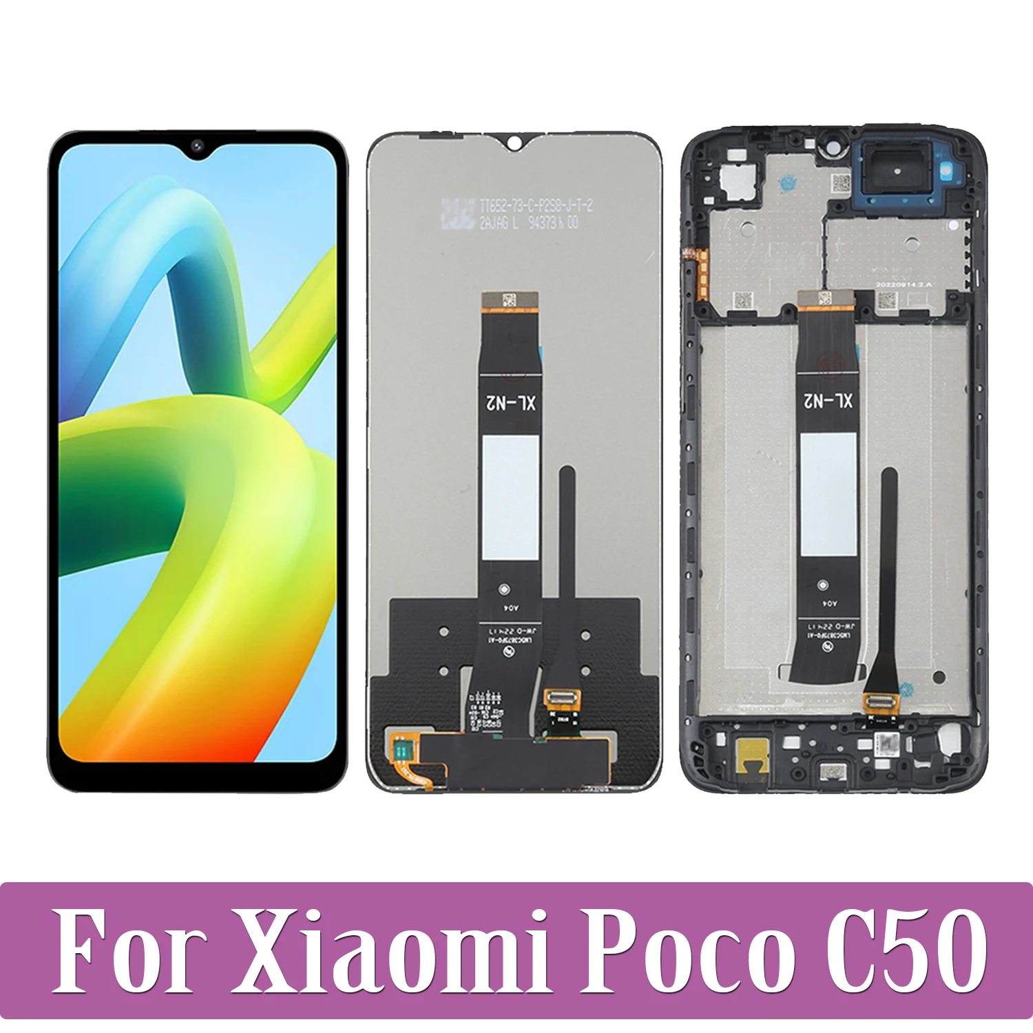 ЖК-дисплей 6,52 дюйма для Xiaomi Poco C50 MZB0D3DIN 220733SPI 220733SPH, сенсорный экран с дигитайзером в сборе, оригинал