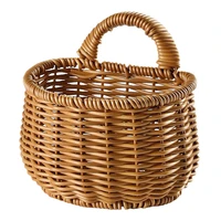decorative garlic basket woven storage basket ginger storage container for home