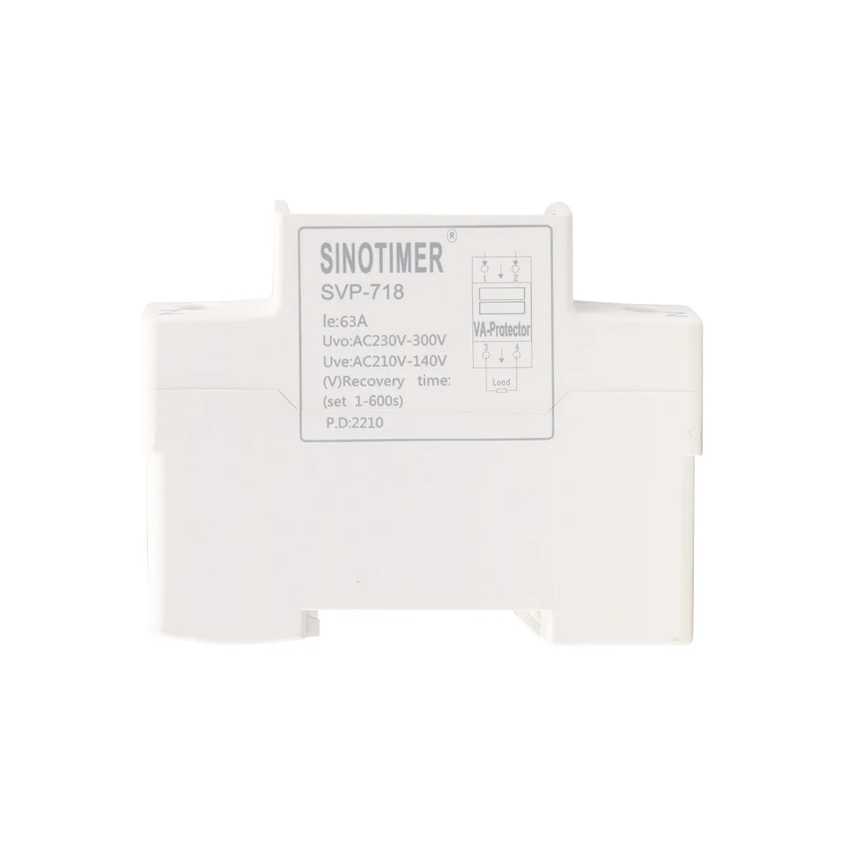 

SINOTIMER 40A Adjustable Voltage Relay over and Under Voltage Protector Overcurrent Limit Overvoltage Recovery Protection Device