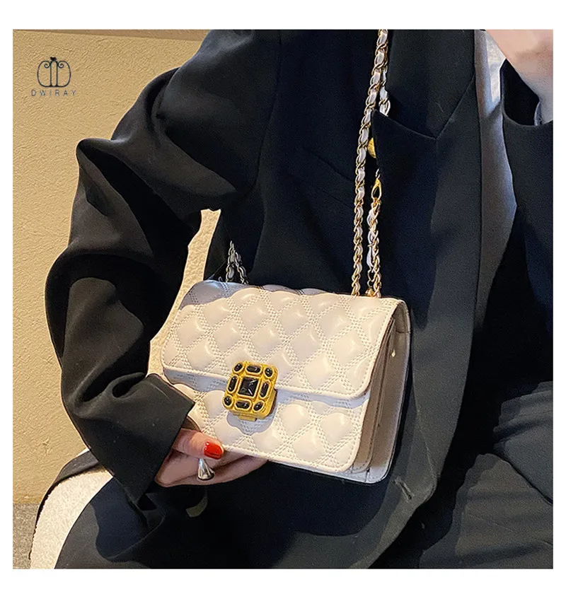 Сумки на цепочке для женщин сумка через плечо из искусственной кожи с