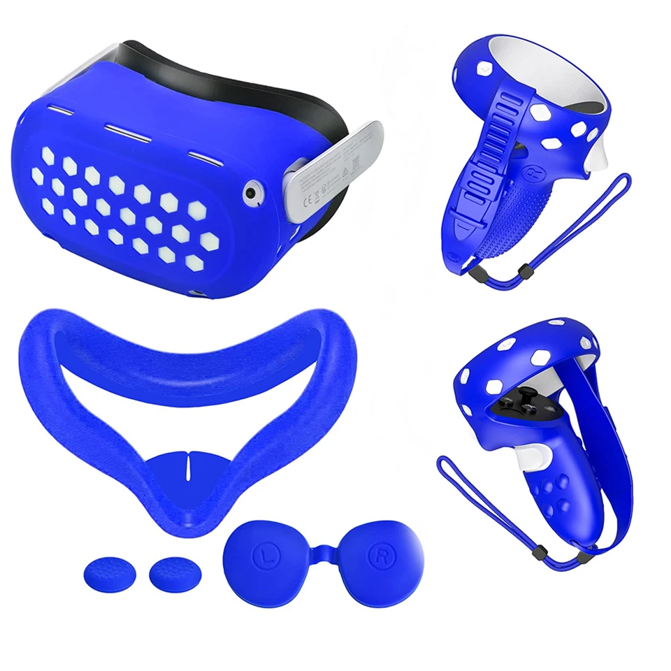 Защитный чехол для Oculus Quest 2 гарнитуры VR накладка на глаза контроллера аксессуары