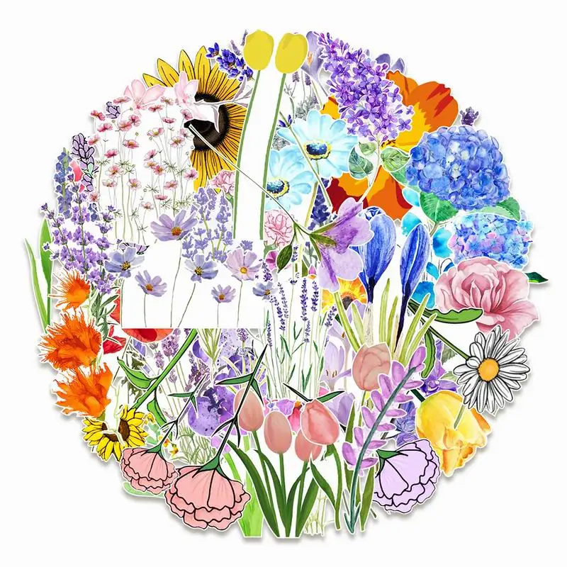 

50pcs Car Personality Sticker Plant Skateboard Laptop New Theme Graffiti Stickers Auto Motorcycle Body Graffiti Sticker