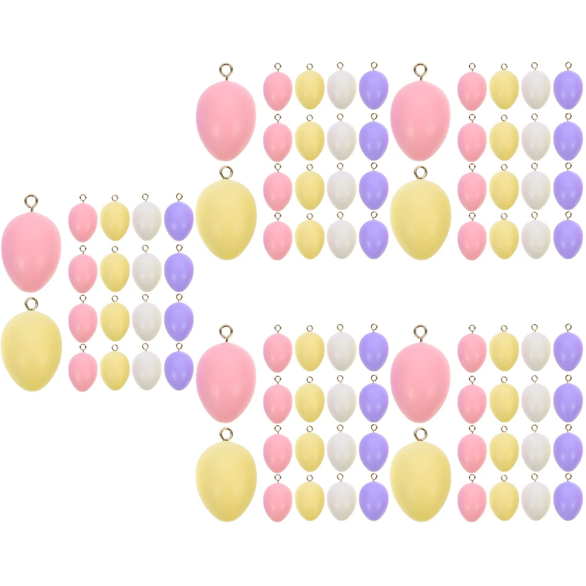 

100 pcs Decorative Delicate DIY Hanging Egg Ornaments Egg Pendant Charms DIY Egg Pendants DIY Egg Ornaments