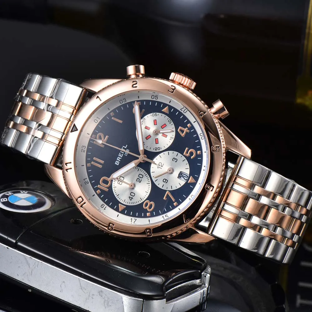 

2022 New Luxury Brand Mens Watches Top Multifunction Chronograph Automatic Date Quartz Watch Business Sports Military AAA Clocks