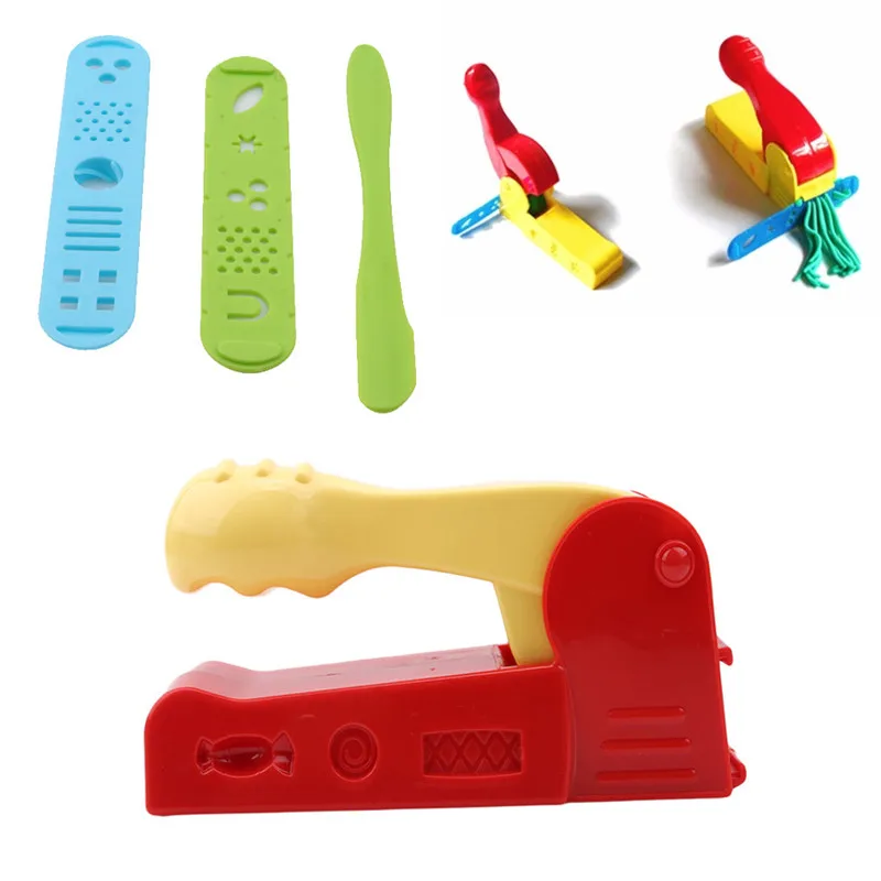 

4pcs/set Dough Plasticine Craft Clay Extrusion Mold Tool Set Kids Learn Play Toys