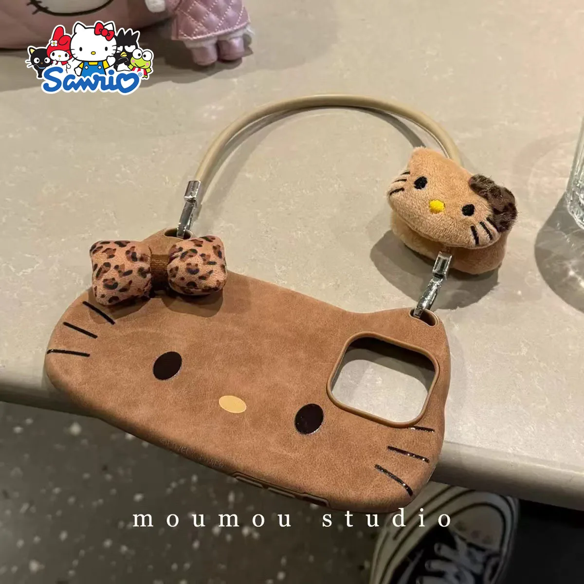 Лидер продаж Sanrio Hello Kitty осенне-зимняя кожаная сумка с рисунком чехол для телефона