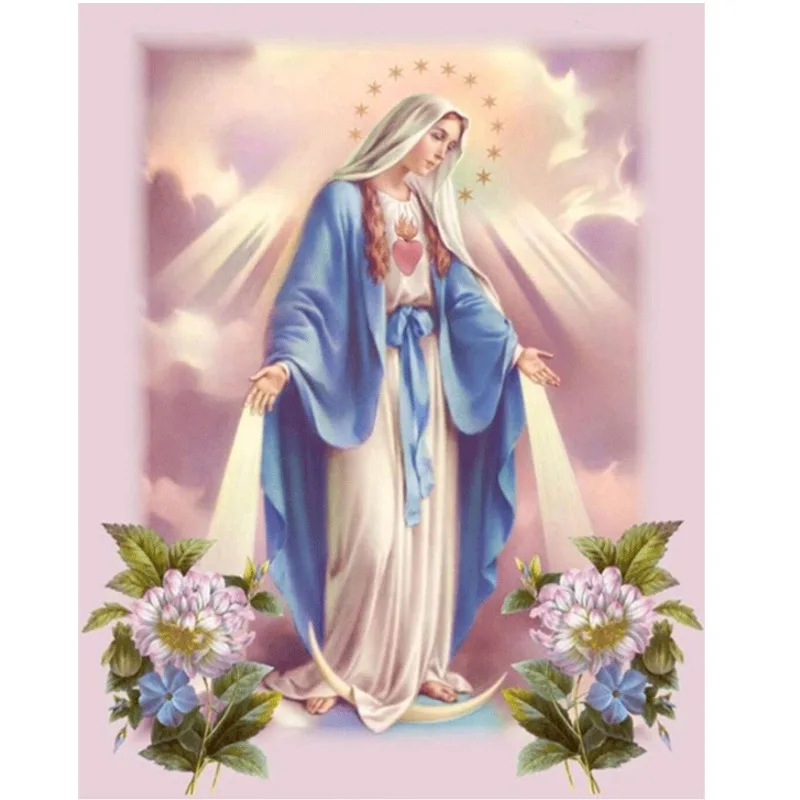 

5DDiamond PaintingDIYSpot Drill Painting Religious Virgin Bedroom Decorative Painting