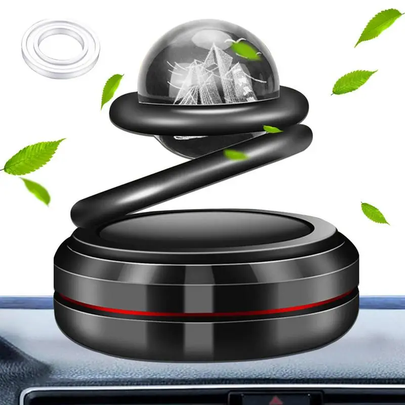 

Solar Car Air Freshener Car Perfume Fragrance Auto Rotation Air Aromatherapy Flavoring Car Perfume Car Accessories