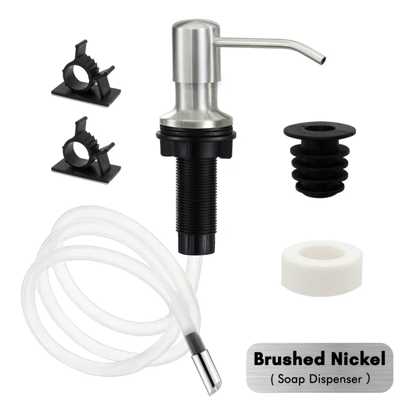 

Диспенсер для жидкого мыла для кухни и ванной, черный, нержавеющая сталь