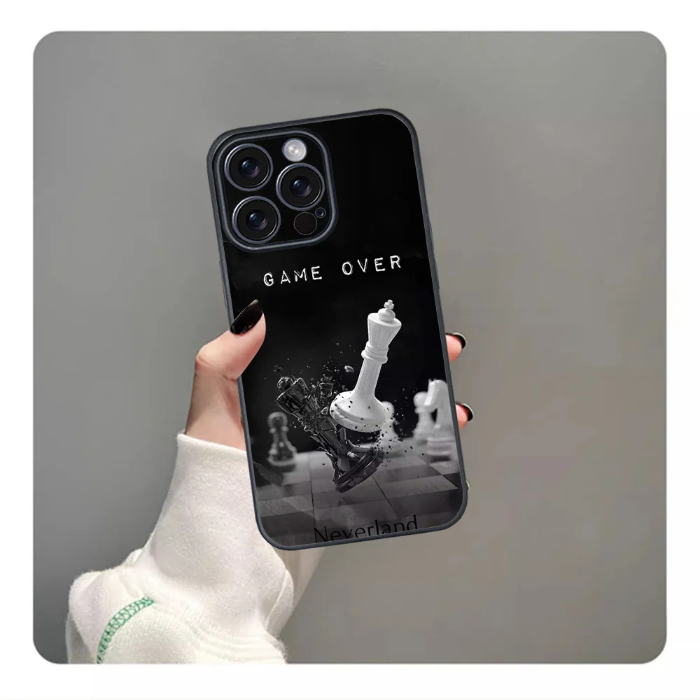 Competitive Chess Game Phone Case For iPhone 16 15 14 13 12 11 PRO MAX PLUS Mini TPU Soft to Skin-friendly case