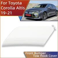 auto front bumper towing hook eye cover cap for toyota corolla altis sedan 2019 2020 2021 hauling tow hook trailer lid garnish